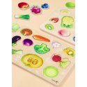 CLASSIC WORLD Układanka Drewniana Edukacyjna Warzywa Montessori 7el.