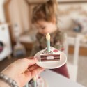 TOOKY TOY Drewniany Tort Urodzinowy do Krojenia na Rzepy ze Świeczkami i Kartką Urodzinową 20 el.