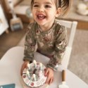 TOOKY TOY Drewniany Tort Urodzinowy do Krojenia na Rzepy ze Świeczkami i Kartką Urodzinową 20 el.