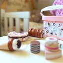 TOOKY TOY Drewniany Zestaw Małego Cukiernika Słodkości do Krojenia na Rzepy w Pudełku Cukiernia Tort Sweet Cake