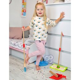 TOOKY TOY Drewniany Zestaw do Sprzątania dla Dzieci Zabawka Edukacyjna 6 el.