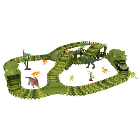 Tor wyścigowy dinozaury samochody XXL TRACK 240 elementów Tor wyścigowy dinozaury samochody XXL TRACK 240 elementów