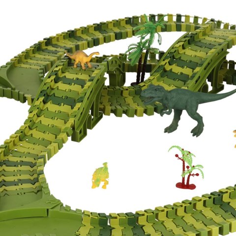 Tor wyścigowy dinozaury samochody XXL TRACK 240 elementów Tor wyścigowy dinozaury samochody XXL TRACK 240 elementów