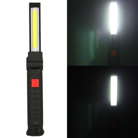 Lampa warsztatowa latarka LED USB 5 trybów składana magnes hak akumulator 1200 mAh 200 lm KAFUWELL Lampa warsztatowa latarka LED USB 5 trybów składana magnes hak akumulator 1200 mAh 200 lm KAFUWELL
