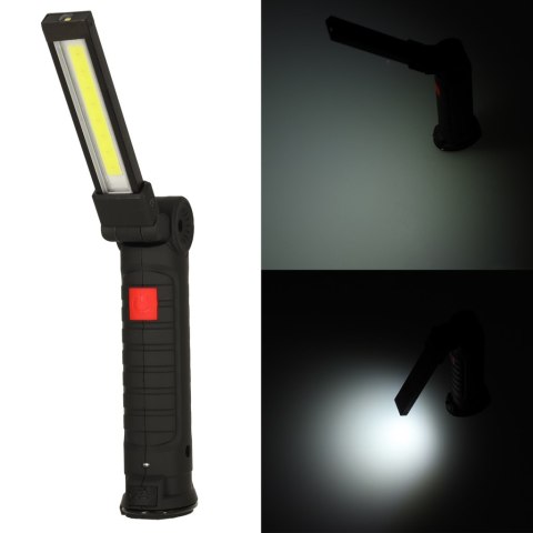 Lampa warsztatowa latarka LED USB 5 trybów składana magnes hak akumulator 1200 mAh 200 lm KAFUWELL Lampa warsztatowa latarka LED USB 5 trybów składana magnes hak akumulator 1200 mAh 200 lm KAFUWELL