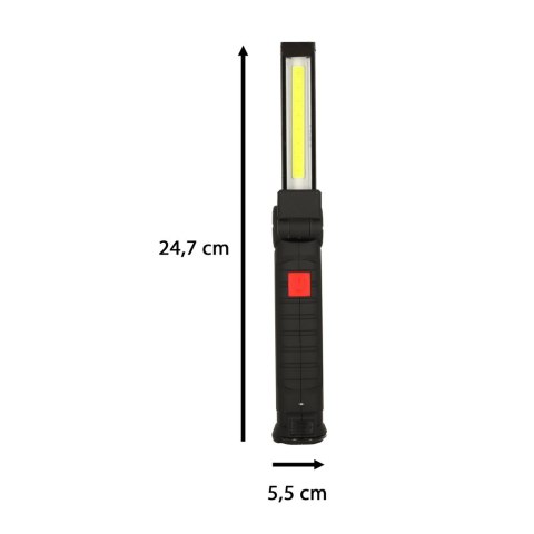 Lampa warsztatowa latarka LED USB 5 trybów składana magnes hak akumulator 1200 mAh 200 lm KAFUWELL Lampa warsztatowa latarka LED USB 5 trybów składana magnes hak akumulator 1200 mAh 200 lm KAFUWELL