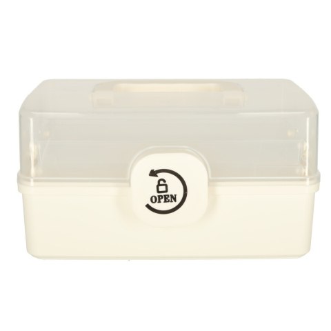 Organizer na leki pojemnik pudełko kasetka apteczka duży XL na zamek skrzynka 29x16x15cm Organizer na leki pojemnik pudełko kasetka apteczka duży XL na zamek skrzynka 29x16x15cm