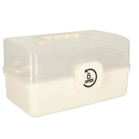 Organizer na leki pojemnik pudełko kasetka apteczka duży XL na zamek skrzynka 29x16x15cm Organizer na leki pojemnik pudełko kasetka apteczka duży XL na zamek skrzynka 29x16x15cm