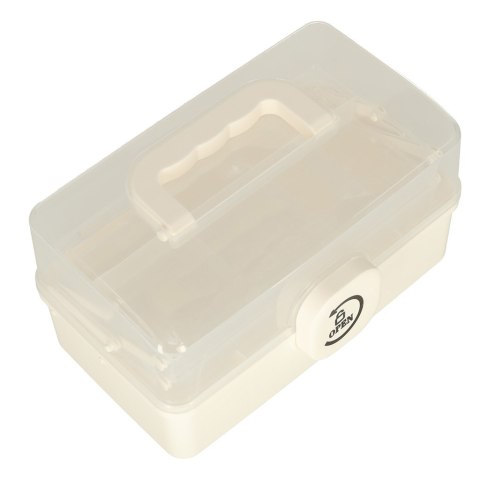Organizer na leki pojemnik pudełko kasetka apteczka duży XL na zamek skrzynka 29x16x15cm Organizer na leki pojemnik pudełko kasetka apteczka duży XL na zamek skrzynka 29x16x15cm