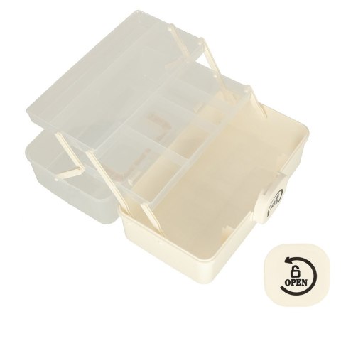 Organizer na leki pojemnik pudełko kasetka apteczka duży XXL na zamek skrzynka 34x19x22,5cm Organizer na leki pojemnik pudełko kasetka apteczka duży XXL na zamek skrzynka 34x19x22,5cm